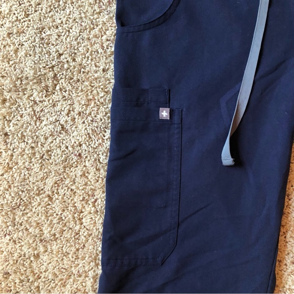 FIGS Cargo Scrub Pants Bottoms Navy Blue Size XS / T Tall - Picture 7 of 13